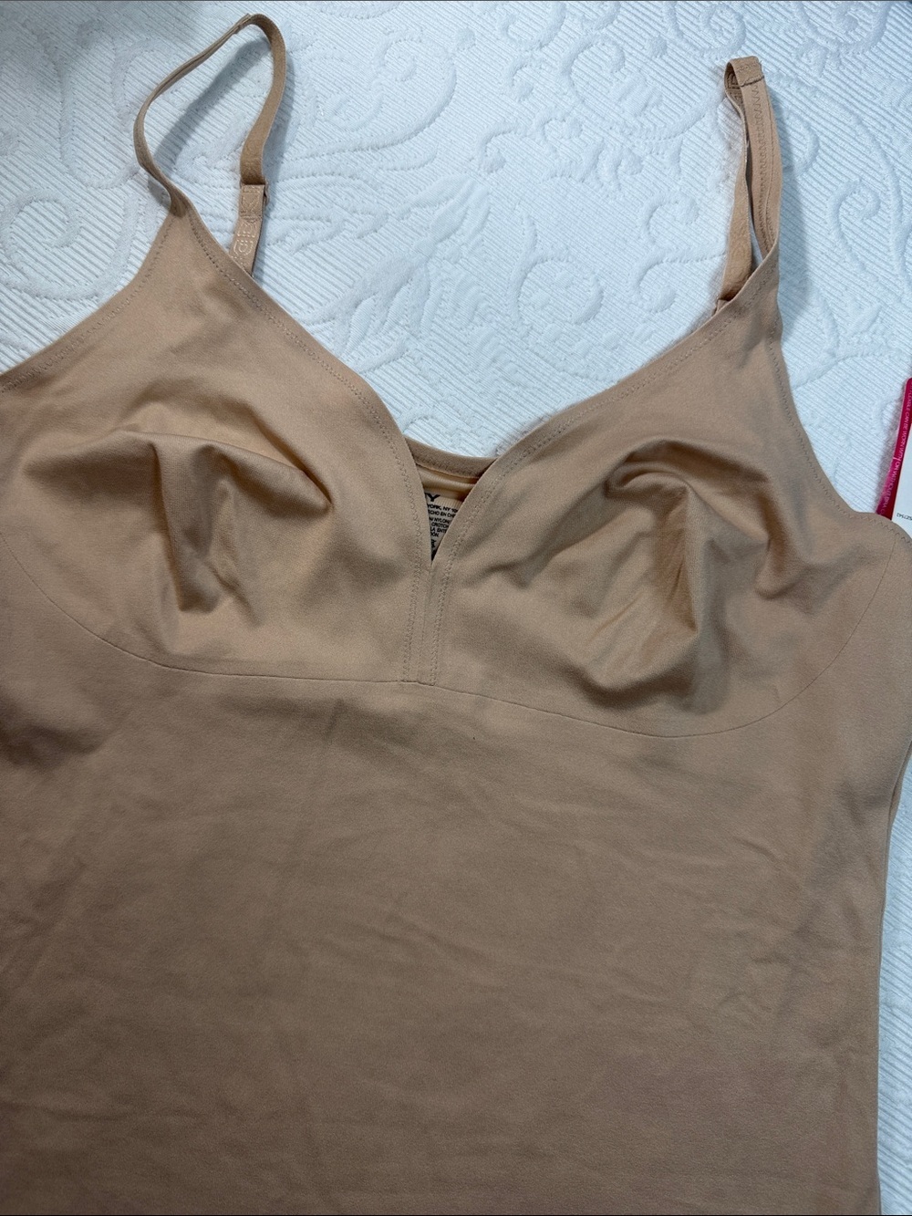 DKNY Beige Nude Shaping Slip Dress. NWT. Large. Shapewear.